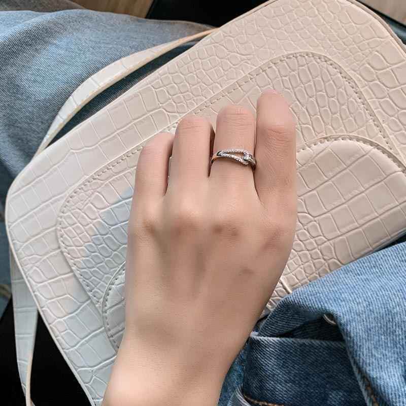 Geometric Golden Open Finger Rings Charm Jewelry XYS1158 - Touchy Style