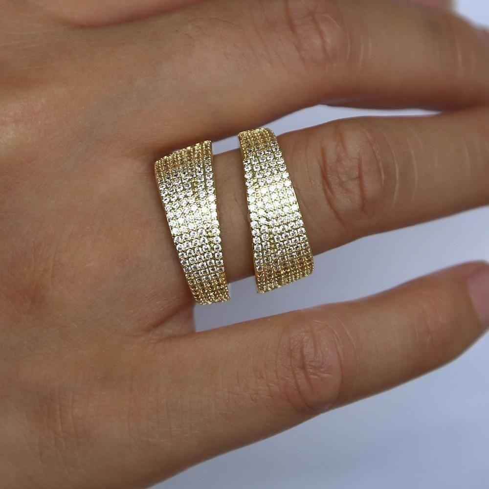 Gold Color Hip-Hop Finger Rings Charm Jewelry - Touchy Style