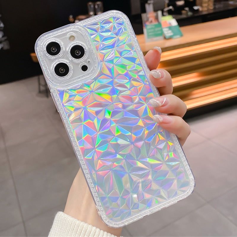 Girly Cute Case Glitter Clear Cover For iPhone 14 Pro Max 13 12 11 XR XS Max  8 7