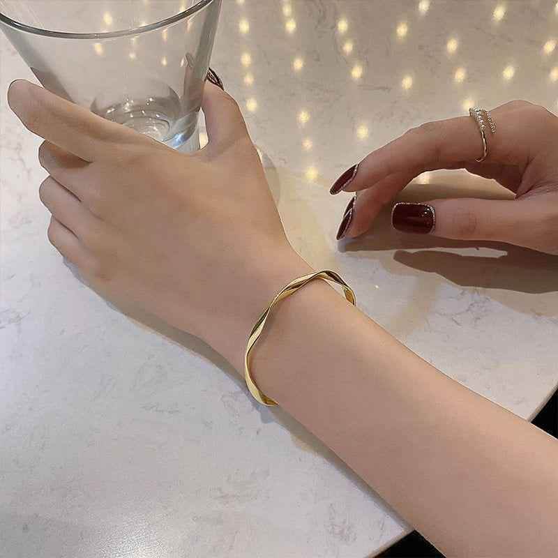 Twisted Metal Cuff Bracelets Charm Jewelry XYS1204 Classic Accessories - Touchy Style