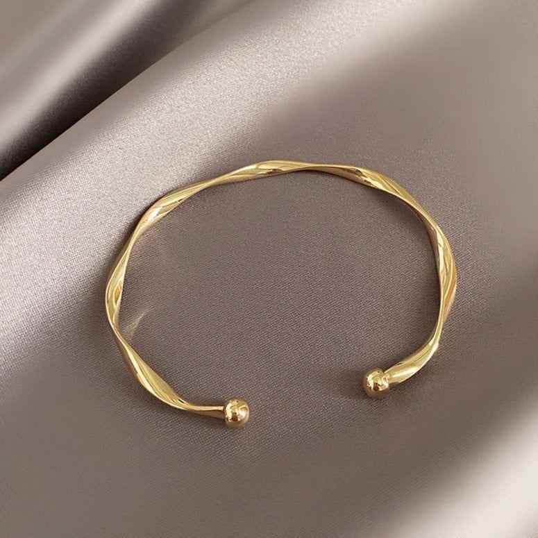 Twisted Metal Cuff Bracelets Charm Jewelry XYS1204 Classic Accessories - Touchy Style