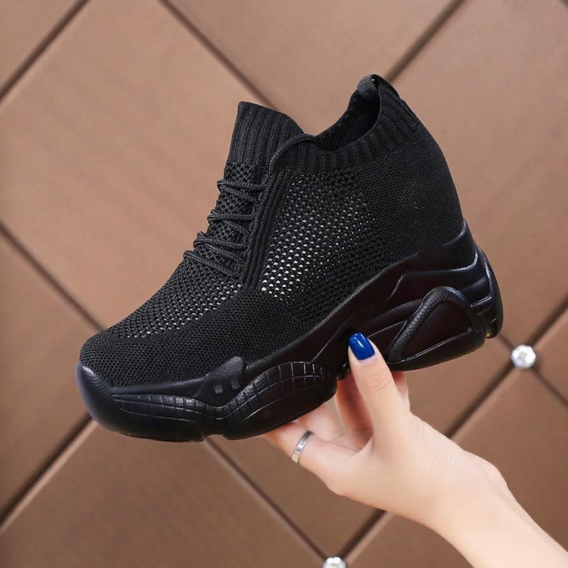 Women's Sneakers With Platform Shoes Woman-shoes Tennis Female Thick Sole  Transparent Mesh Roses Heels 2023 Fashion Trainers Sum - AliExpress