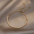Zircon Gold Pull Adjustable Bracelet Charm Jewelry XYS0235 Simple Korean Style - Touchy Style .