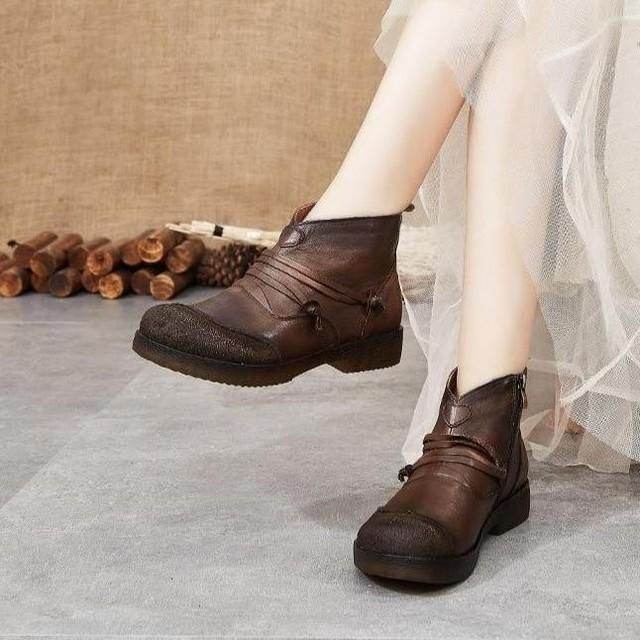 Women's Casual Shoes Handmade Leather Flat Boots S518-1 for $85.32 <br />
<br />
https://bit.ly/2ZVy - Touchy Style