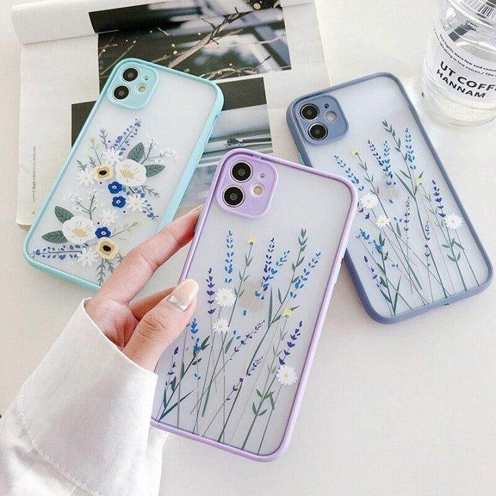 Floral Transparent Phone Case For iPhone 11 Pro Max X XR XS Max 7 8 6 6s Plus SE 2020 - Touchy Style