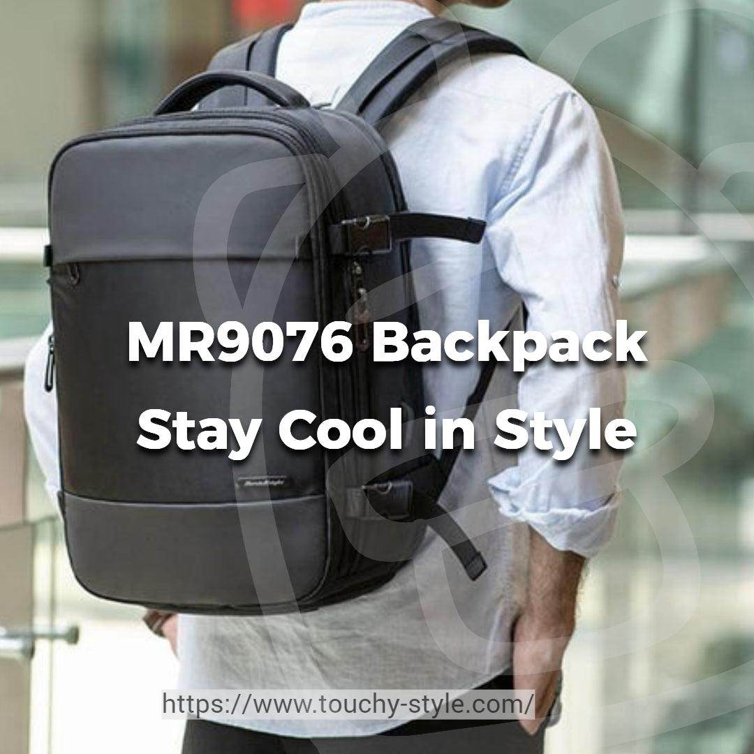 MR9076: Men's Oxford Polyester Black Cool Backpack - Touchy Style