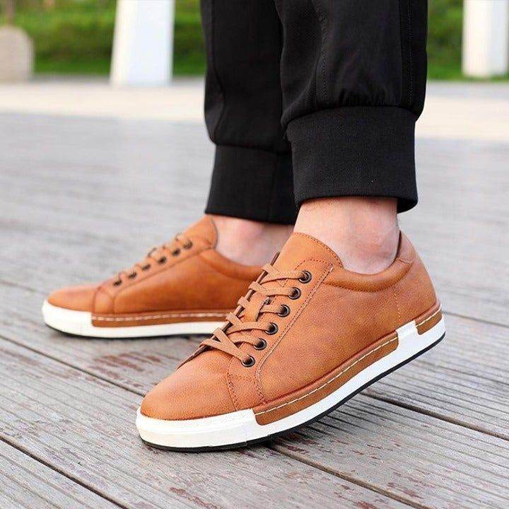 💎 Simple Stylish Leather Flat Brown Men's Casual Shoes 💎<br />
starting at $24.00 <br />
.<br - Touchy Style