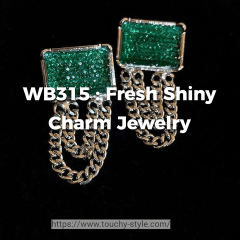 Big Crystal Drop Earrings WB315 by Fresh Shiny Charm Jewelry - Touchy Style
