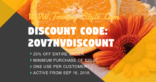 Discount Code: 20V7NVDISCOUNT 20% Off Entire Order - Touchy Style