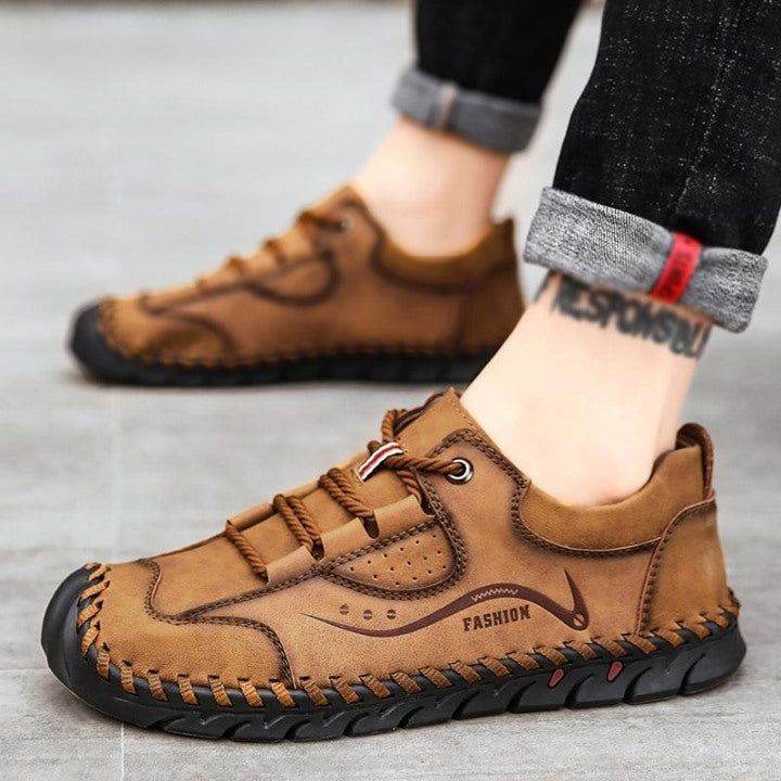 😍 JUNJARM 2020 New Men Casual Shoes Loafers Men Sneakers Fashion Handmade Retro Leisure Loafers Z - Touchy Style