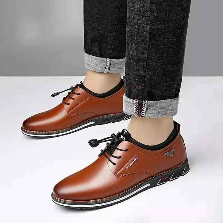 👟 $28.99 | Men's Casual Shoes Fashion Oxford Business Breathable With Holes Formal Shoes .<br /> - Touchy Style
