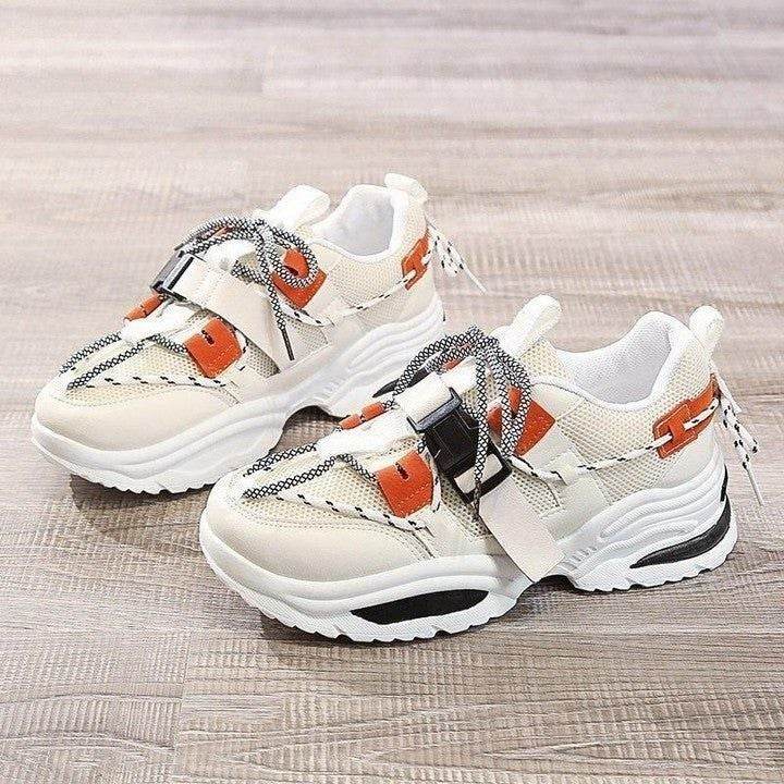 Women's Casual Shoes White Outdoor Vulcanized Air Mesh Sneakers for $49.28 - Touchy Style