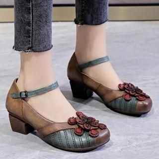? $55.93 | Women's Casual Shoes 2020 Vintage Women Pumps Comfortable Genuine Leather High Heel - Touchy Style