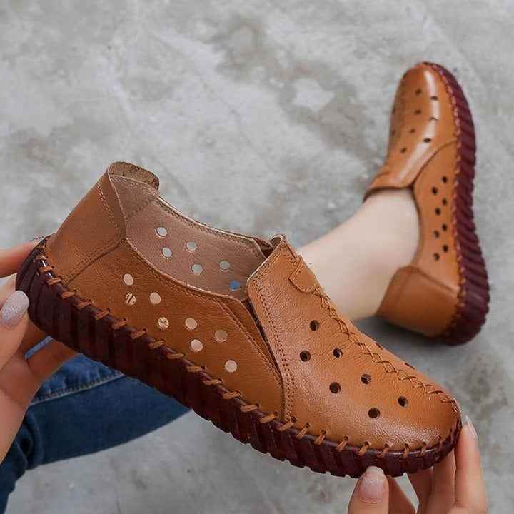 Stylish Summer Genuine Leather Shoes for Moms - Touchy Style