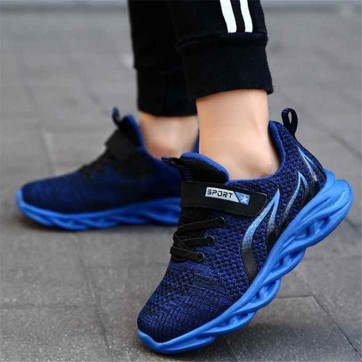 ⁌ DIMI 2020 Spring/Autumn Children Sneakers Boys Outdoor Training Breathable Knitting Elementary S - Touchy Style