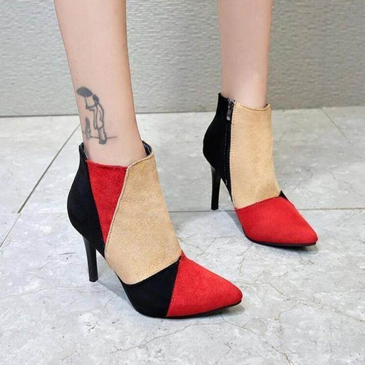 😍 Ankle Boots High-heeled Flock Pointed Fur Women's Casual Shoes 😍<br />
🥾 Starting at $40. - Touchy Style