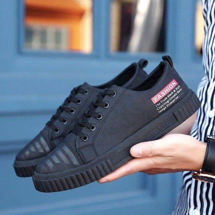 ⁌ Black Men's Casual Shoes Breathable Comfortable Flat Sneakers ⁍ <br />
.<br />
⚡️ Link In - Touchy Style