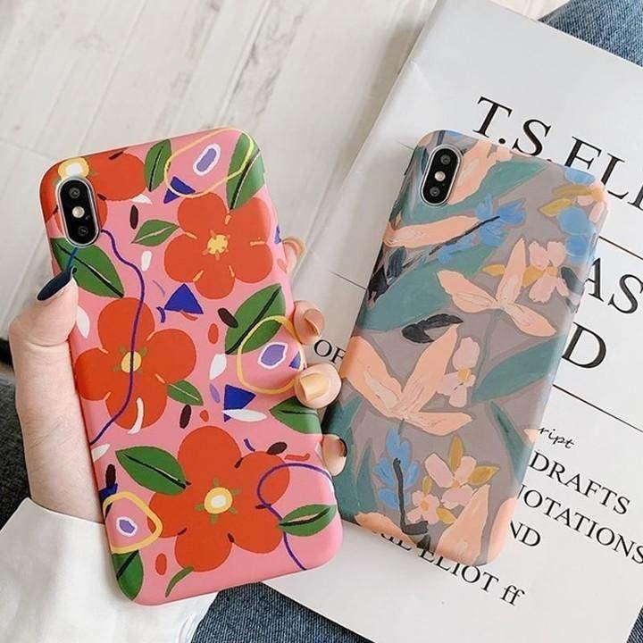 Colorful Flower floral Leaf Cute... - Touchy Style