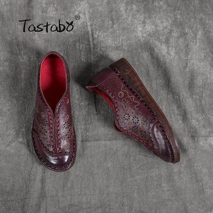 Handmade Leather Flats for Women - Touchy Style
