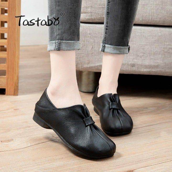 ⁌ Genuine Leather Comfortable Flats... - Touchy Style