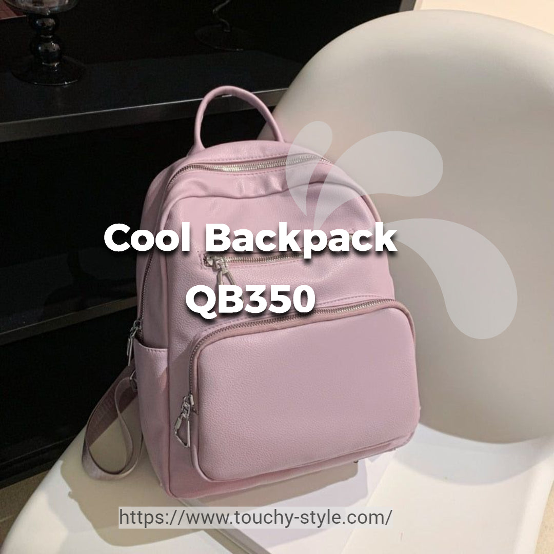 Fashion Women's PU Leather Cool Backpack QB350 - Touchy Style .