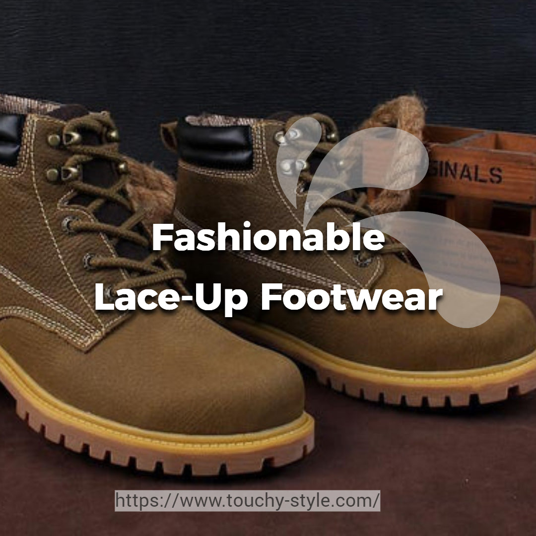 Elevate Your Style with Fashionable Lace-Up Footwear - Touchy Style .