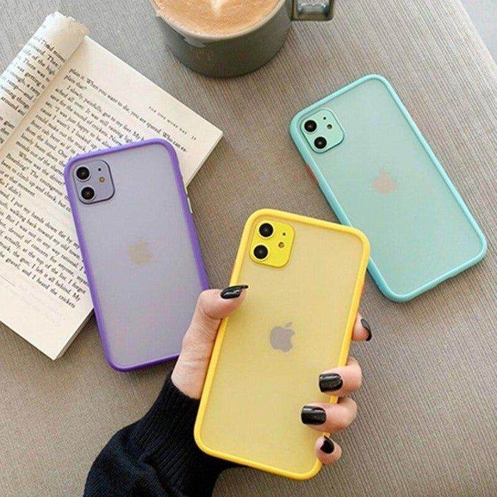 Shockproof Candy Color Phone Case For iPhone 11 Pro Max XR X XS Max 7 8 6 Plus - Touchy Style