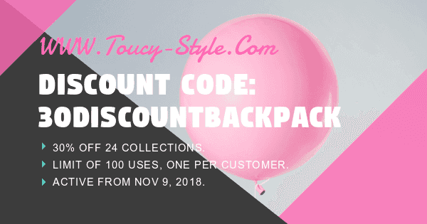 Discount Code: 30% off 24 Collections - Touchy Style