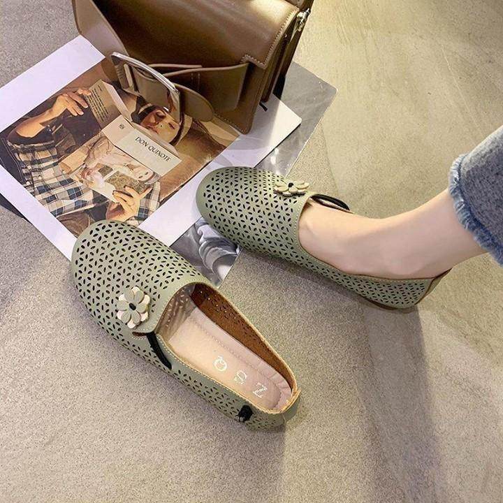 Rate this 1-5 💫👇<br />
.<br />
.<br />
⭕️ Casual Shoes 2020 summer Women Cutouts Leather M - Touchy Style