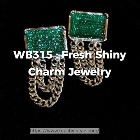 Big Crystal Drop Earrings WB315 by Fresh Shiny Charm Jewelry - Touchy Style .