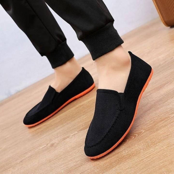 Black Canvas Sneakers Men Flat Soft Sport Shoes Men's Casual Shoes Multi-colors 2021 Boys School Sho - Touchy Style .