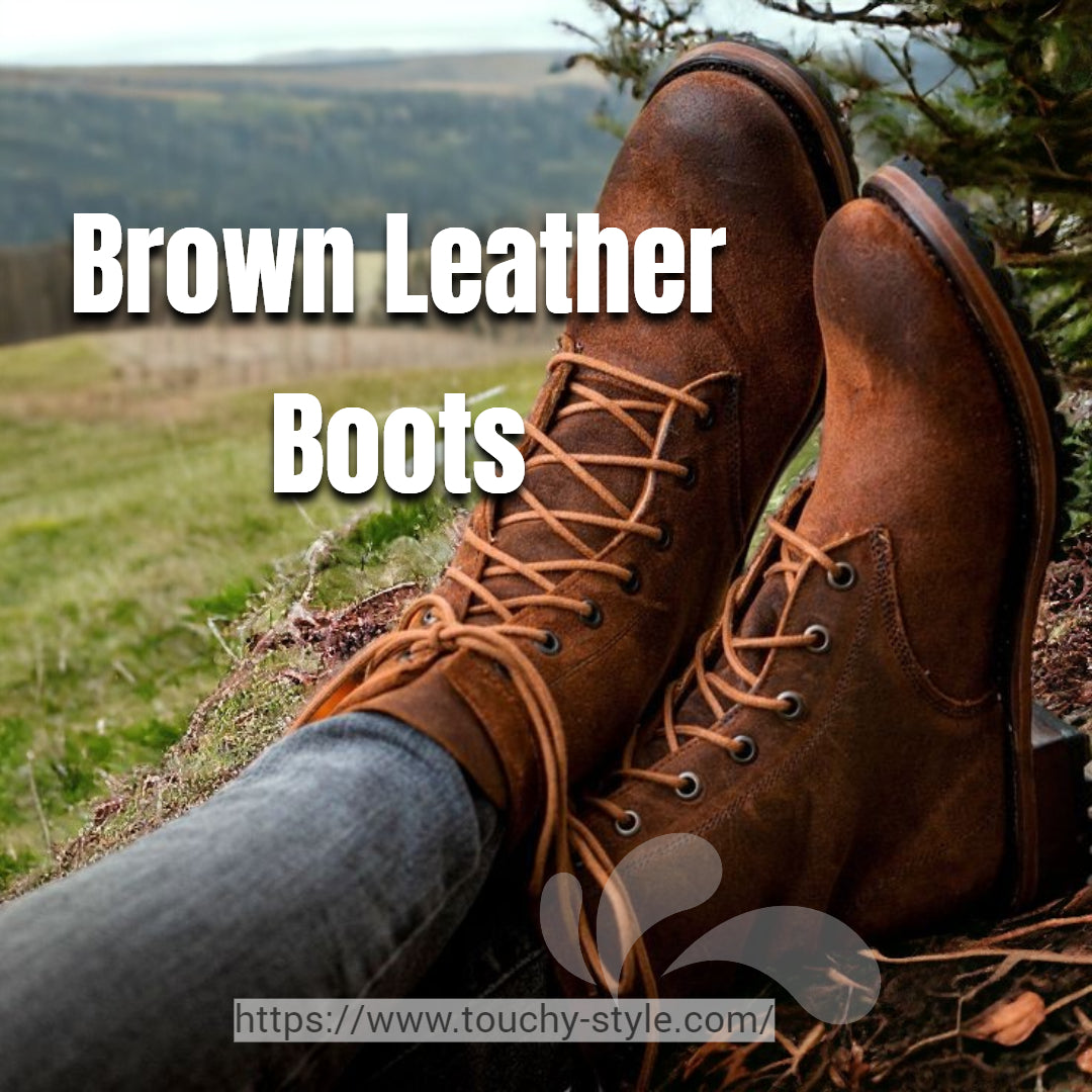 brown leather boot - Touchy Style