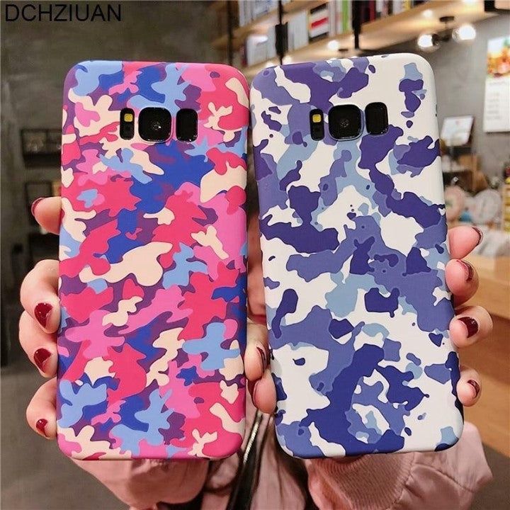 Camouflage Cute Phone Case For Galaxy S8 Plus S9 Plus Note 8 Note 9 - Touchy Style .