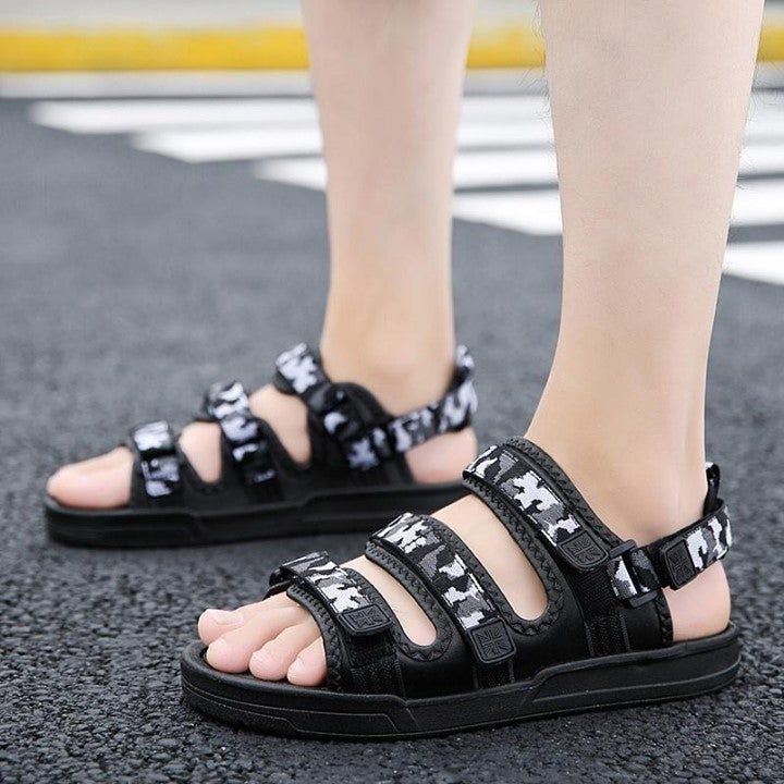 💎 Camouflage Fabric Breathable Sandals... - Touchy Style .