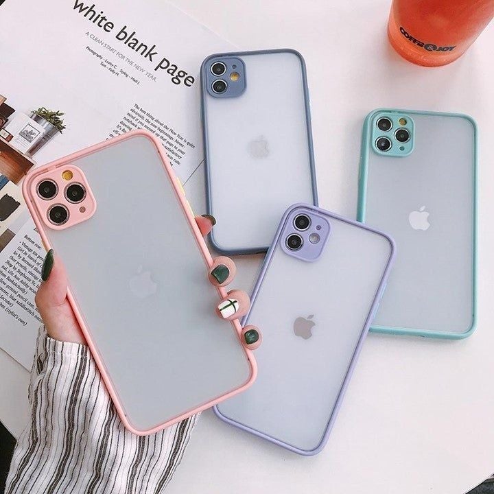 Candy Color Back Cover For iPhone 11 Pro Max XR XS Max X 8 7 Plus SE - Touchy Style .