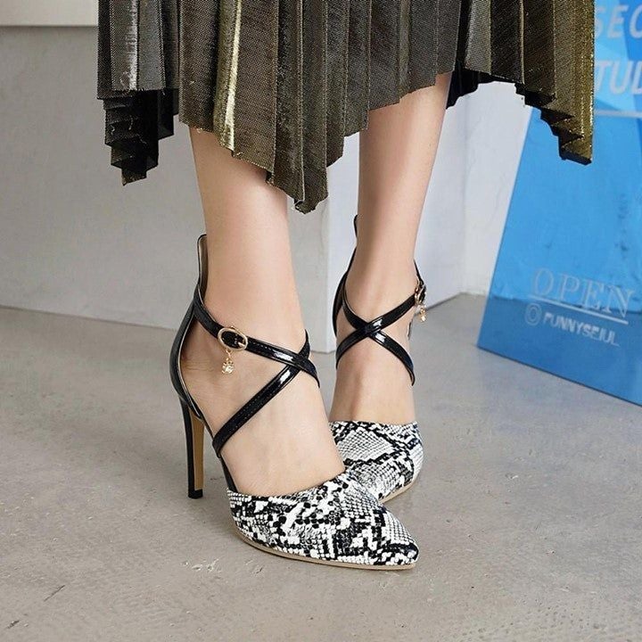 💎 Casual Shoes Sexy Women High Heels Shoes Pumps 2021 Fashion Serpentine Heeled Shoes Woman Point - Touchy Style .