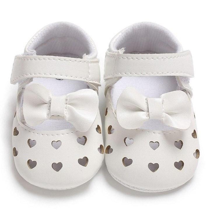 Casual White Breathable Hollow Baby Girl Shoes For Toddler - Touchy Style .