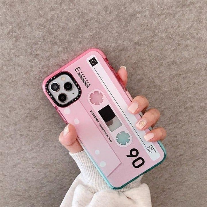 Classical Old Cassette Tape Phone Case For iPhone 11 Pro Max XR Xs Max X 7 8 6 6S Puls - Touchy Style .