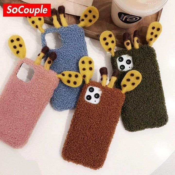 Cute giraffe Pattern Case For iPhone 7 8 6 6s Plus X Xs max XR 11 Pro Max - Touchy Style .