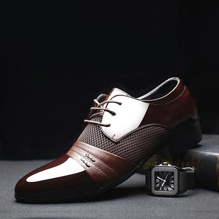 ☑️ $32.68 | Men's Casual Shoes Oxford PU Leather Dress Shoes Business Flat Breathable Shoes For - Touchy Style .