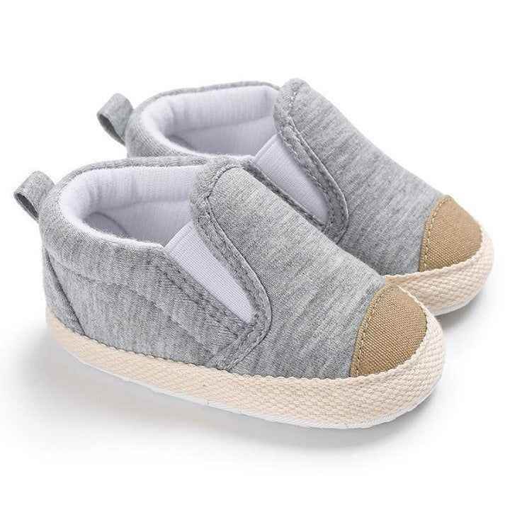 Striped Cotton Toddler Casual Shoes - 0-18M - Touchy Style