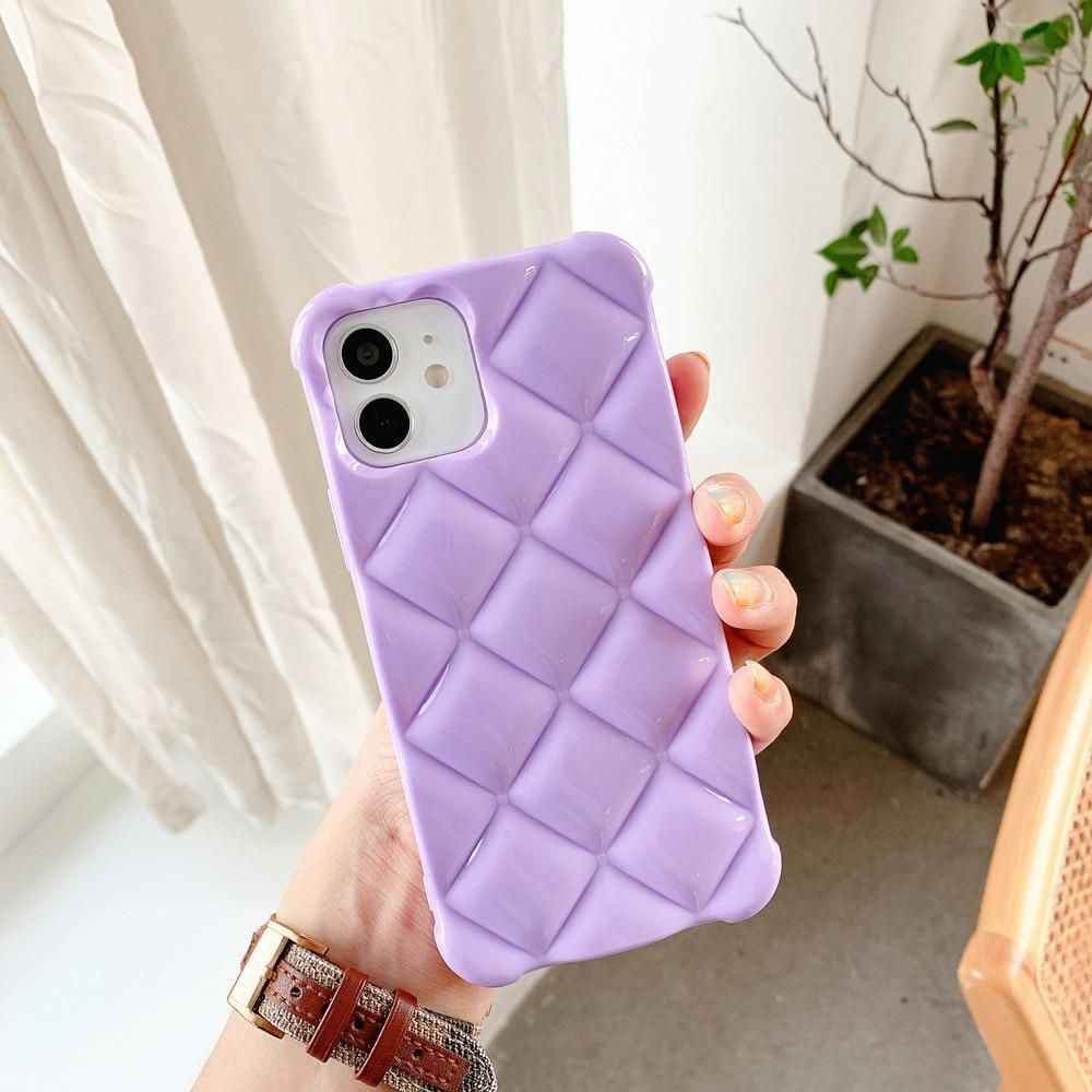 Plain Diamond Shape Cute Phone... - Touchy Style