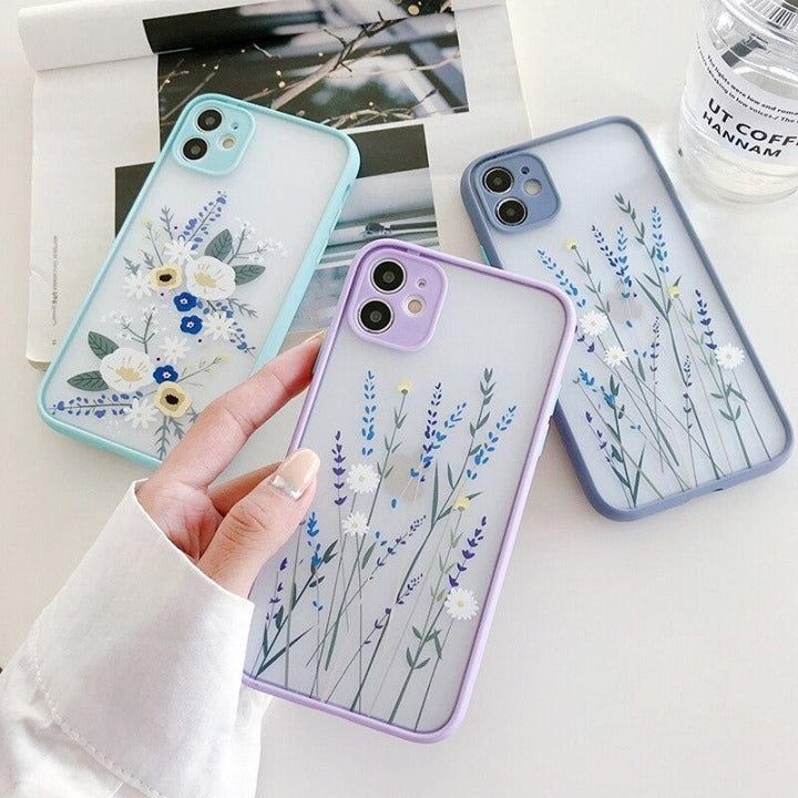 Floral Transparent Phone Case For iPhone 11 Pro Max X XR XS Max 7 8 6 6s Plus SE 2020 - Touchy Style .