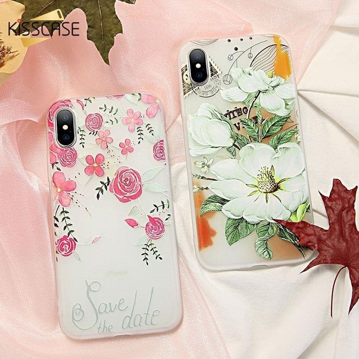 Flower Patterned Phone Case For Huawei P20 P30 lite Mate 20 10 lite P10 Y7 Y9 - Touchy Style .