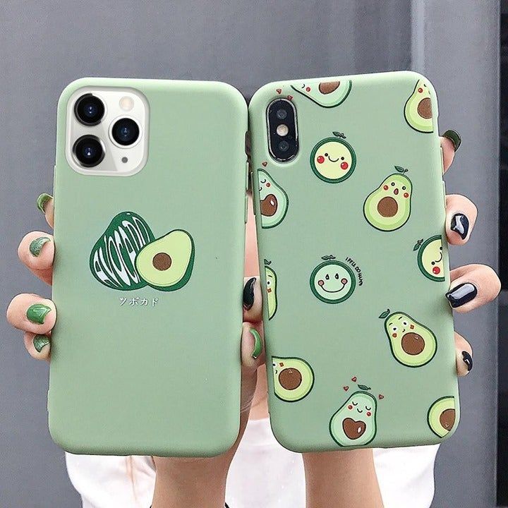 Funny Cartoon Avocado Phone Case For iPhone 11 Pro Max 7 8 6s Plus X XR XS Max SE - Touchy Style .