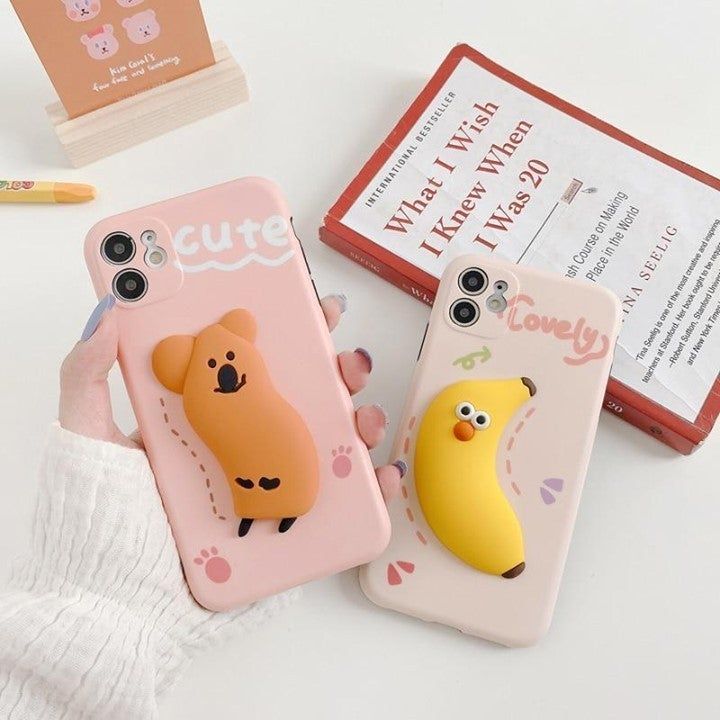 Funny Cartoon Dog Banana Doll Phone Case for iPhone 11 Pro Max SE 2020 - Touchy Style .