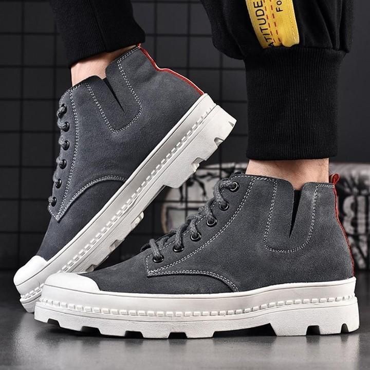 ? Fur Leather Black Men's Casual Shoes Ankle Boots Sneakers ? <br />
.<br />
? Link In The - Touchy Style .