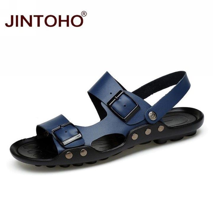 ⁌ Genuine Leather Summer Sandals... - Touchy Style .