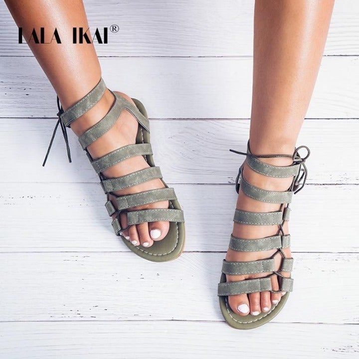 🔥 Gladiator Sandal Ankle Strap... - Touchy Style .