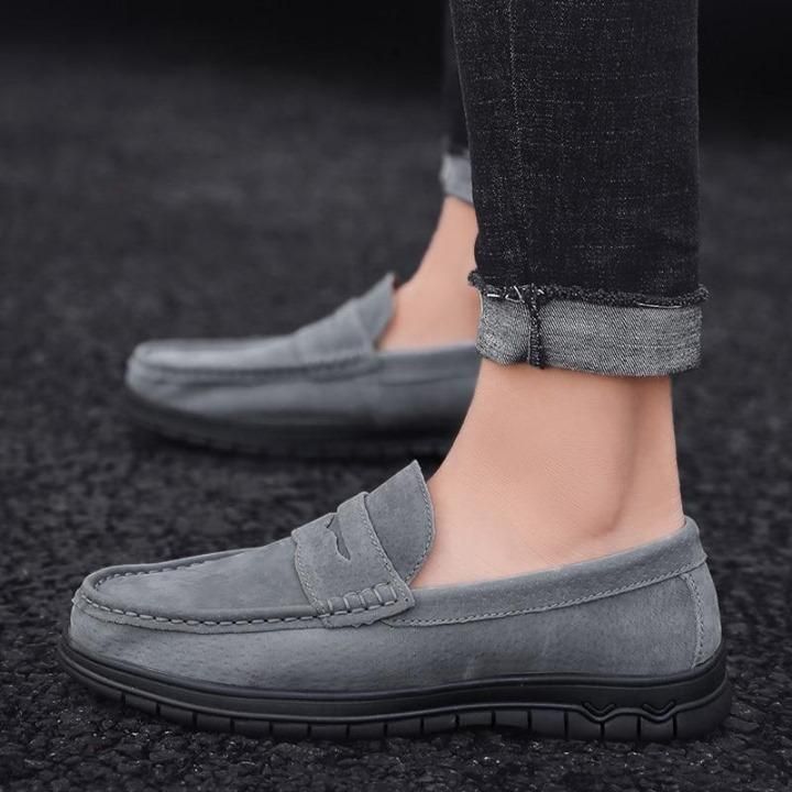 ✪ Gray Loafers Men's Casual... - Touchy Style .